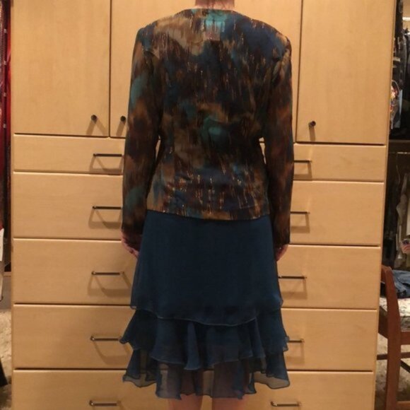Teal 3-piece Skirt Set - Picture 11 of 11